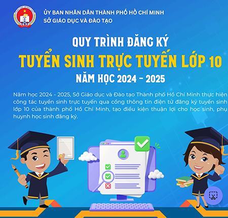 6 bước đăng ký tuyển sinh trực tuyến vào lớp 10 TP.HCM