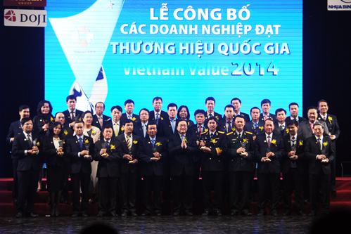 63 doanh nghiệp đạt Thương hiệu quốc gia 2014.