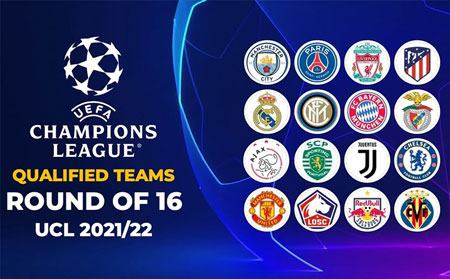 Tối nay bốc thăm vòng 1/8 Champions League 2021/22