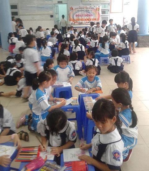 Thú vị với giờ ra chơi trải nghiệm sáng tạo