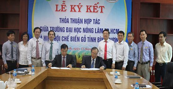 ĐH Nông Lâm TP.HCM hợp tác với Hiệp hội gỗ Bình Dương