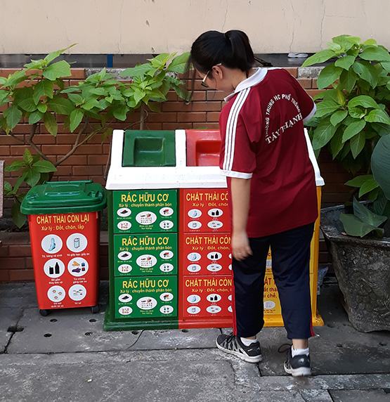 Thay đổi thói quen từ những thùng rác