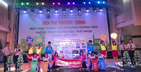 Đà Nẵng: Học sinh hưởng ứng phong trào chống rác thải nhựa