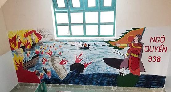 “Khoác áo mới” cho trường đón học sinh trở lại