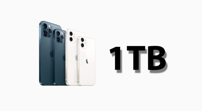 iPhone 13 có thể trang bị bộ nhớ hơn 1.000 GB