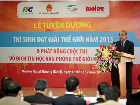 Phát động cuộc thi Vô địch tin học văn phòng thế giới 2016