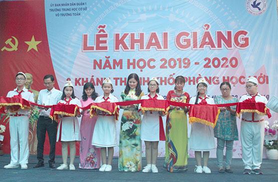 Trường THCS Võ Trường Toản: Khánh thành khối phòng học mới