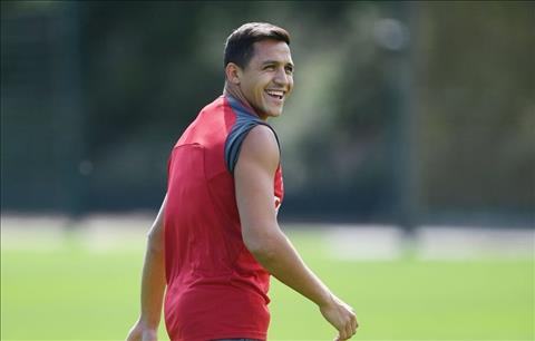 Alexis Sanchez tươi cười ngày trở lại Arsenal