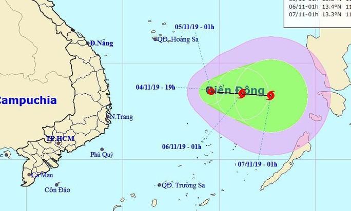 Áp thấp nhiệt đới khả năng mạnh lên thành bão giật cấp 11 trên Biển Đông