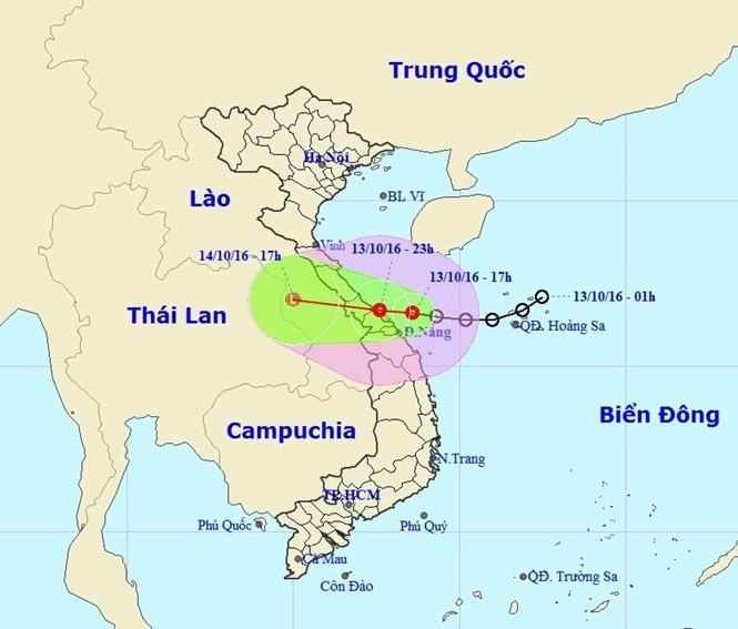  Đường đi và vị trí áp thấp nhiệt đới

 ///  Nguồn: Trung tâm dự báo khí tượng thủy văn T.Ư