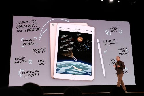 Apple trình làng iPad mới giá rẻ, hỗ trợ bút cảm ứng Pencil