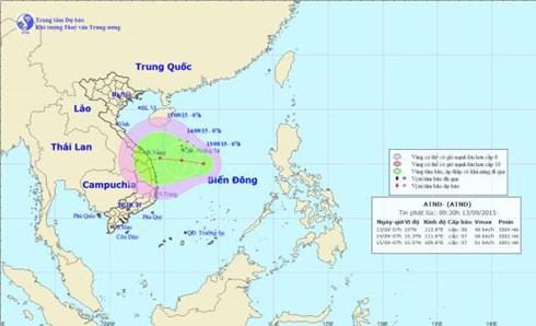 Áp thấp nhiệt đới, Trung Trung bộ có mưa rất to