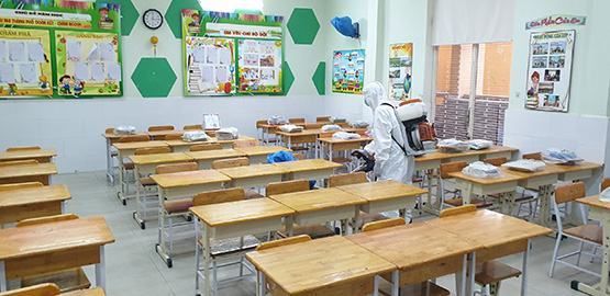 Các trường tiểu học sẵn sàng biện pháp an toàn đón học sinh trở lại trường