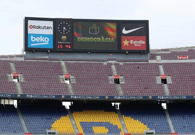 Barca phải đá trên sân Nou Camp không khán giả