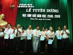 Bà Rịa – Vũng Tàu: Tuyên dương học sinh giỏi năm học 2008-2009