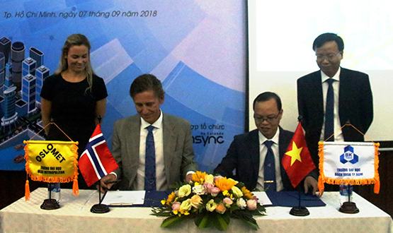 ĐH Bách khoa TP.HCM hợp tác giáo dục với ĐH Oslo Metropolitan