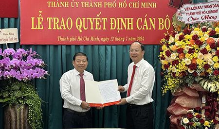 Ban Nội chính Thành ủy TP.HCM có tân phó ban