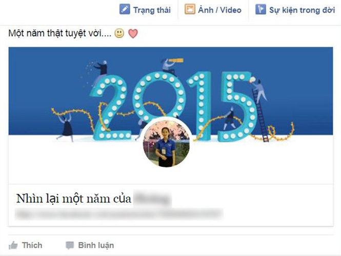 Bạn trẻ rộn ràng với ứng dụng Year in review của Facebook