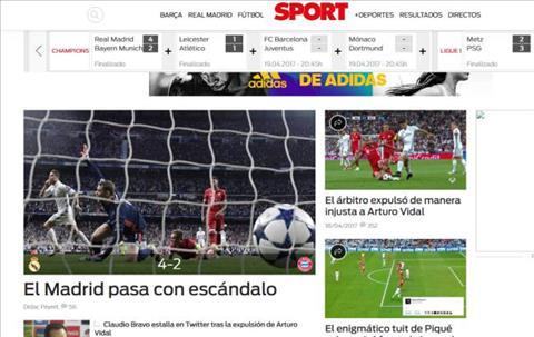 Báo chí khen… trọng tài chứ không phải Ronaldo sau trận Real 4-2 Bayern