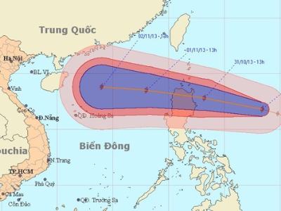 Bão Krosa tiến sát biển Đông