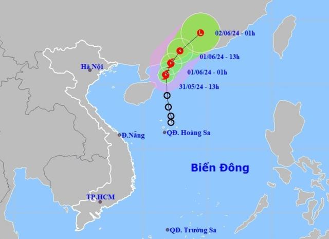 Bão Maliksi giật cấp 10 tiến nhanh trên biển Đông