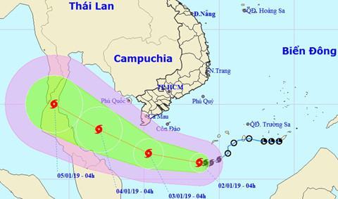 Bão số 1 áp sát ven biển Nam bộ, gió giật cấp 10 - ảnh 1