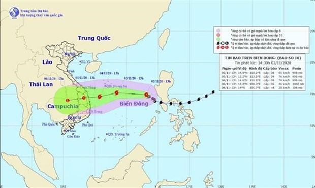 Bão số 10 có thể khiến miền Trung mưa lớn, nguy cơ sạt lở đất rất cao