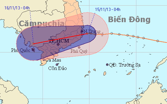 Bão số 15 suy yếu thành áp thấp nhiệt đới