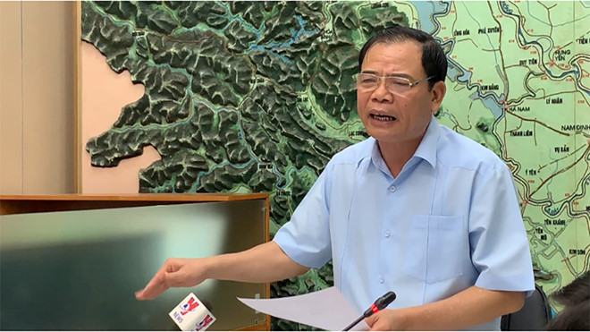 Bộ trưởng Nguyễn Xuân Cường chỉ đạo tại hội nghị /// Ảnh Hoàng Phan