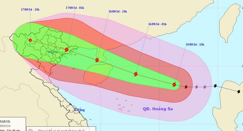 Bão số 3 giật cấp 16, hướng về bờ biển Quảng Ninh – Hải Phòng