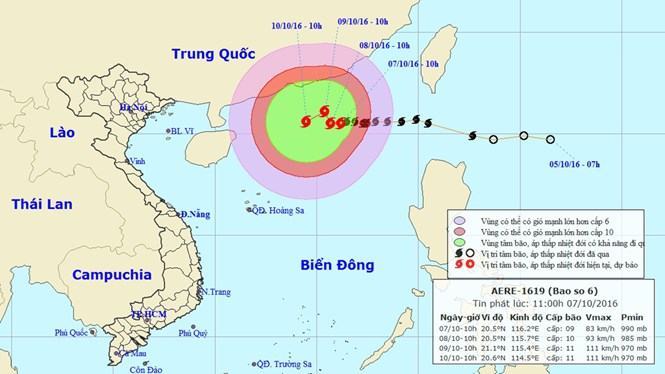 Bão số 6 Aere sẽ gây mưa lớn, miền Trung, nam Trung bộ không được chủ quan