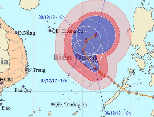 Bão số 9 có thể không đổ bộ vào đất liền nước ta