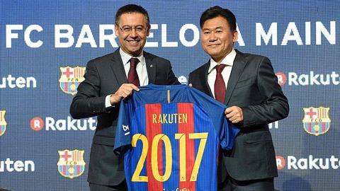 Barca ký với nhà tài trợ Nhật từng muốn City khoác áo... màu đỏ