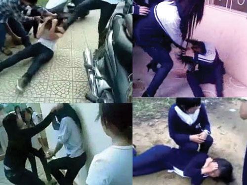 Bất lực nhìn học sinh đánh nhau