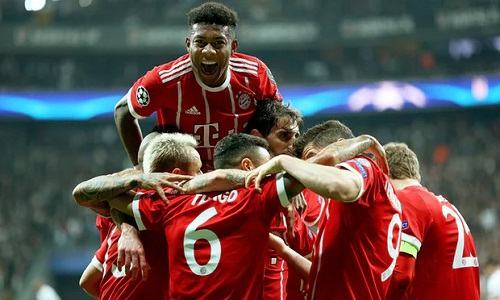 Bayern hạ Besiktas, vào tứ kết với kết quả chung cuộc 8-1