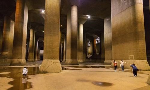 Bể nước ngầm được ví như ngôi đền giúp Tokyo chống đỡ lũ lụt