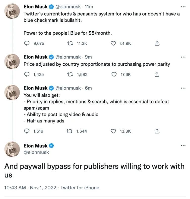 Bị phản ứng, Elon Musk hạ giá Twitter Blue - ảnh 2