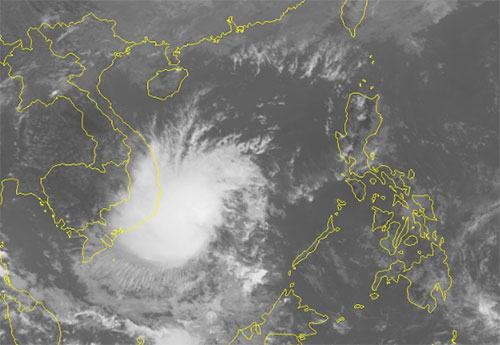 Biển Đông xuất hiện áp thấp nhiệt đới