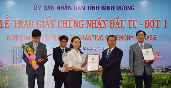 Bình Dương: Thu hút thêm 402 triệu USD vốn FDI trong quý 1-2015