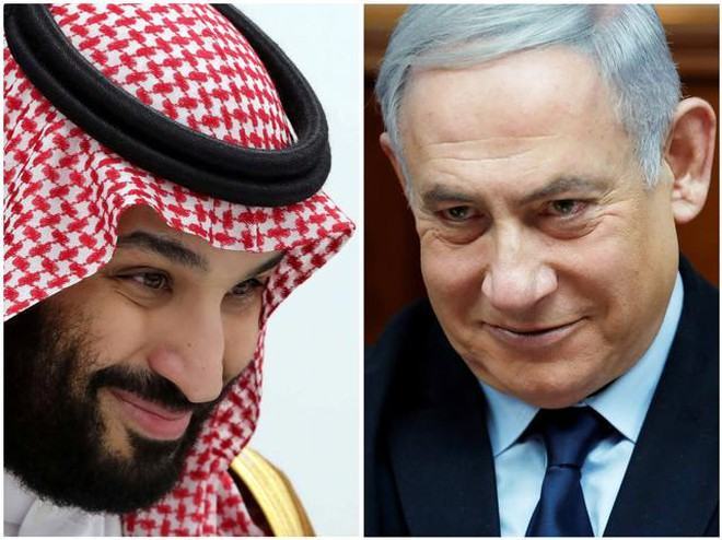 Thủ tướng Israel Benjamin Netanyahu (phải) được cho là đã bí mật gặp Thái tử Mohammed Bin Salman của Ả Rập Xê út /// Reuters