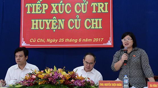 Cử tri Củ Chi bức xúc về nhà xây không phép