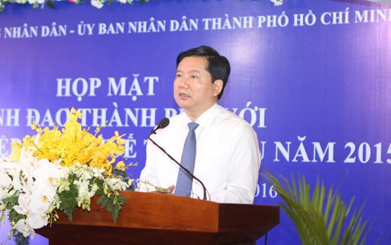 Bí thư Thành ủy Đinh La Thăng: DN hãy coi lãnh đạo TP là bạn