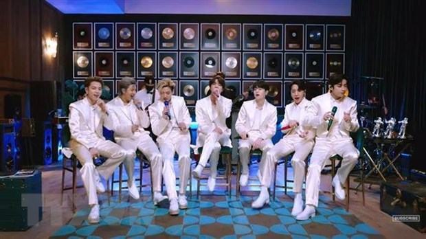 BTS gay an tuong voi danh hieu Nghe sy thu am toan cau nam 2020 hinh anh 1