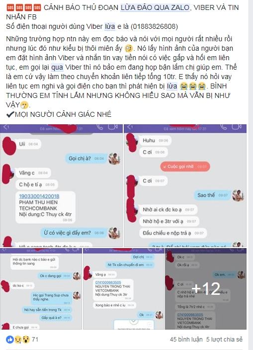 Bùng phát lừa đảo qua Zalo, Viber