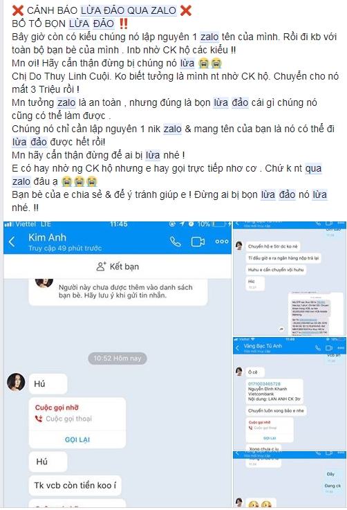 Bung phat lua dao qua Zalo, Viber