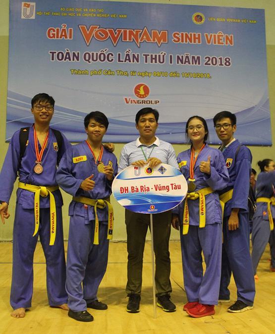 Sinh viên BVU đạt huy chương vàng Vovinam sinh viên toàn quốc