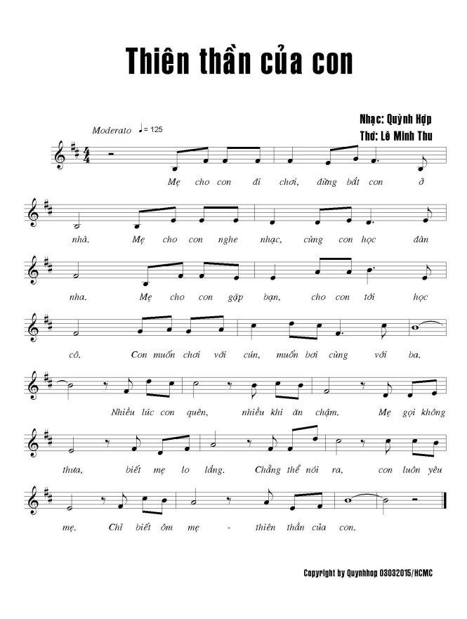 Ca khúc Thiên thần của con cho ngày Hội chứng tự kỷ