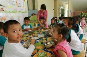 Các trường tổ chức bán trú phải thực hiện lưu mẫu thức ăn