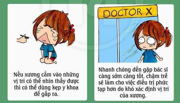 Cách xử lý "chuẩn không cần chỉnh" khi bị hóc xương cá