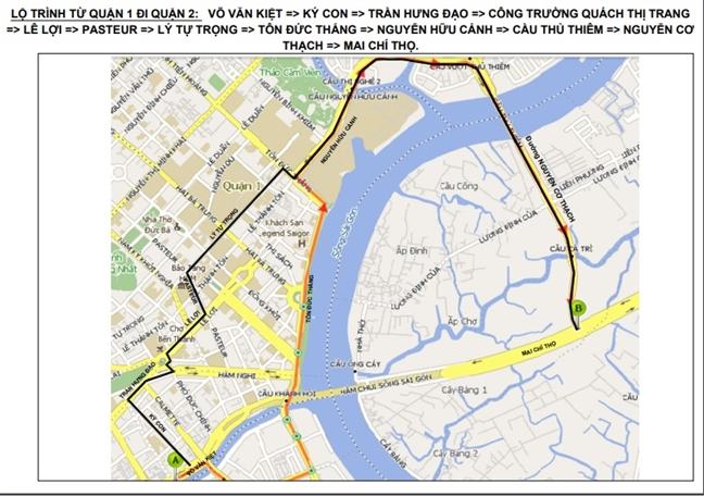 Cấm xe qua hầm Thủ Thiêm trong 2 ngày để diễn tập phòng cháy, chữa cháy
